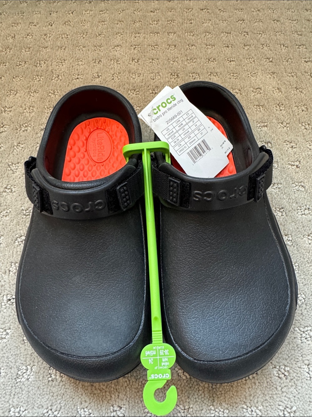 CROCS Bistro Pro LiteRide Clog in Black